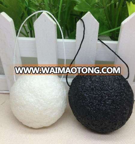 Skin Care Bamboo Charcoal Konjac Facial Cleasing Sponge