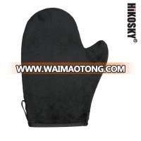 Glove shape soft microfiber self tanning application mitt